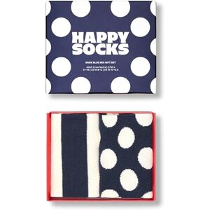 Happy Socks Fun Gift Wrapping Colourful Cotton Socks with Fun Patterns Classic Geometric Patterns, Dots, Stripes, 2-Pack Dark Blue Mix Gift Set, 41-46 Happy Socks Fun Gift Wrapping Colourful Cotton Socks with Fun Patterns Classic Geometric Patterns, Dots, Stripes, 2-Pack Dark Blue Mix Gift Set, 41-46