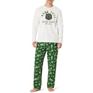 Amazon Essentials Men's Flannel Pyjama Sleep Sets, Boba Fett, S Amazon Essentials Men's Flannel Pyjama Sleep Sets, Boba Fett, S
