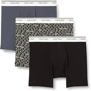 Calvin Klein Men’s 3 Pack Balance Trunks with Logo Waistband, Black (Black), M Calvin Klein Men’s 3 Pack Balance Trunks with Logo Waistband, Black (Black), M