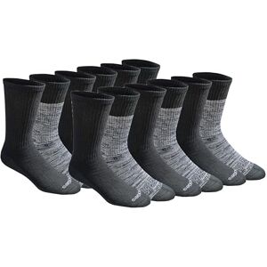 Dickies Men's Dri-Tech Essential Moisture Control Crew Socks Multipack, Black Free Run (12 Pairs), Large Dickies Men's Dri-Tech Essential Moisture Control Crew Socks Multipack, Black Free Run (12 Pairs), Large