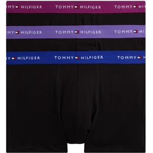Tommy Hilfiger Men’s 3 Pack Trunks with Logo Waistband, Black (Rch Mul/Wdge Blu/Mon Prple), S Tommy Hilfiger Men’s 3 Pack Trunks with Logo Waistband, Black (Rch Mul/Wdge Blu/Mon Prple), S