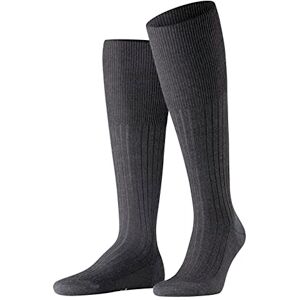 FALKE Men's Bristol Pure M Kh Wool Long Plain 1 Pair Knee-High Socks, Grey Anthracite Melange 3080, 10-11 FALKE Men's Bristol Pure M Kh Wool Long Plain 1 Pair Knee-High Socks, Grey Anthracite Melange 3080, 10-11