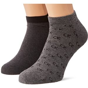 Calvin Klein mens All Over CK Logo Men's Liner Socks 2 pack Sneaker, mid grey melange, 39/42 Calvin Klein mens All Over CK Logo Men's Liner Socks 2 pack Sneaker, mid grey melange, 39/42
