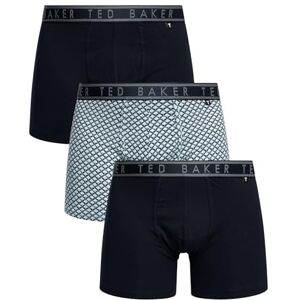 Ted Baker Mens 3-pack Cotton Boxer Briefs, Navy Ounslo/Palm Geo/Navy, M UK Ted Baker Mens 3-pack Cotton Boxer Briefs, Navy Ounslo/Palm Geo/Navy, M UK
