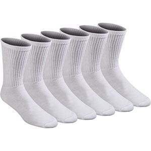 Dickies Men's All Purpose Cushion Crew Socks (6/12 Casual, White (6 Pairs), X-Large (Pack of 6) Dickies Men's All Purpose Cushion Crew Socks (6/12 Casual, White (6 Pairs), X-Large (Pack of 6)