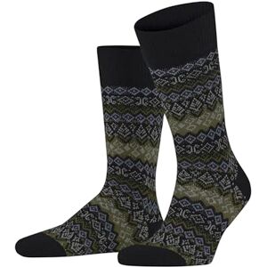 FALKE Men's Aspen M So Wool Cashmere Patterned 1 Pair Socks, Black 3000, 8.5-11 FALKE Men's Aspen M So Wool Cashmere Patterned 1 Pair Socks, Black 3000, 8.5-11