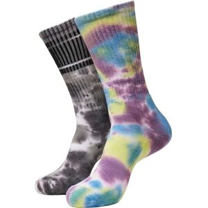 Urban Classics Tie Dye Socks 2-Pack, Multicolor, 35-38 Urban Classics Tie Dye Socks 2-Pack, Multicolor, 35-38