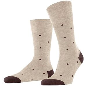 FALKE Men's Dot M So Cotton Patterned 1 Pair Socks, Beige Taupe Melange 4045, 8.5-11 FALKE Men's Dot M So Cotton Patterned 1 Pair Socks, Beige Taupe Melange 4045, 8.5-11