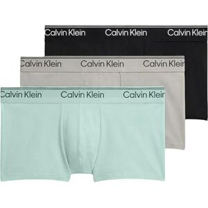 Calvin Klein Men’s 3 Pack Trunks Low Rise with Logo Waistband, Multicolor (Black/Light Cast/Feel The Mint), XL Calvin Klein Men’s 3 Pack Trunks Low Rise with Logo Waistband, Multicolor (Black/Light Cast/Feel The Mint), XL