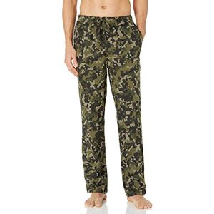 Amazon Essentials Men's Cotton Knit Pyjama Trouser, Olive Geo Camo, L Amazon Essentials Men's Cotton Knit Pyjama Trouser, Olive Geo Camo, L