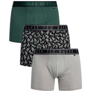 Ted Baker 3-Pack Cotton Boxer Brief Size S Trekking Green/Black Tiger/Heather Grey Ted Baker 3-Pack Cotton Boxer Brief Size S Trekking Green/Black Tiger/Heather Grey