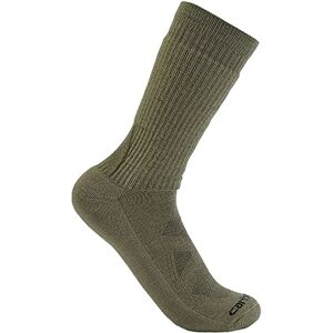 Carhartt Men's Midweight Merino Wool Blend Uniform Crew Sock, Army Green, Large Carhartt Men's Midweight Merino Wool Blend Uniform Crew Sock, Army Green, Large