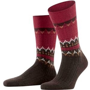 FALKE Men's Norseman M So Wool Patterned Socks, Red Ingle 8077, 8.5-11 FALKE Men's Norseman M So Wool Patterned Socks, Red Ingle 8077, 8.5-11