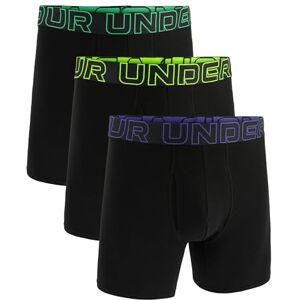 Under Armour Men's 3-Pack Performance Cotton Boxer Brief, 6" Inseam – Breathable, Moisture Wicking, Soft Touch, All-Day Comfort Black/Starlight Under Armour Men's 3-Pack Performance Cotton Boxer Brief, 6" Inseam – Breathable, Moisture Wicking, Soft Touch, All-Day Comfort Black/Starlight
