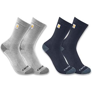 Carhartt Men's Midweight Logo Crew Sock 2 Pack, Assorted 2, Large Carhartt Men's Midweight Logo Crew Sock 2 Pack, Assorted 2, Large
