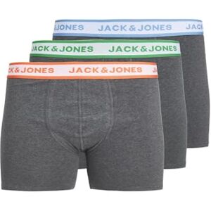 JACK & JONES Men's Jacmilo Boxer Briefs Pack of 3 Shorts, Dark Grey Melange/Pack: dgm-dgm, M JACK & JONES Men's Jacmilo Boxer Briefs Pack of 3 Shorts, Dark Grey Melange/Pack: dgm-dgm, M