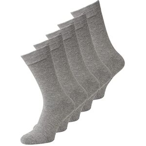 JACK & JONES JACK&JONES Men's JACJENS Sock 5 Pack NOOS, Light Grey Melange/Detail:LGM-LGM-LGM-LGM, One Size JACK & JONES JACK&JONES Men's JACJENS Sock 5 Pack NOOS, Light Grey Melange/Detail:LGM-LGM-LGM-LGM, One Size