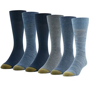 Gold Toe Men's Cambridge Crew Socks, 6-Pairs, Chambray Assorted, Large (Pack of 6) Gold Toe Men's Cambridge Crew Socks, 6-Pairs, Chambray Assorted, Large (Pack of 6)