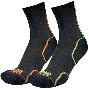 1000 Mile Mens 2266bl Socks, Black Orange/Green, L EU 1000 Mile Mens 2266bl Socks, Black Orange/Green, L EU