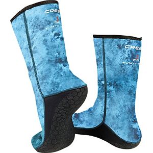 Cressi Unisex Hunter 3 mm neoprene socks for aquatic activities, Camo blue, L UK Cressi Unisex Hunter 3 mm neoprene socks for aquatic activities, Camo blue, L UK
