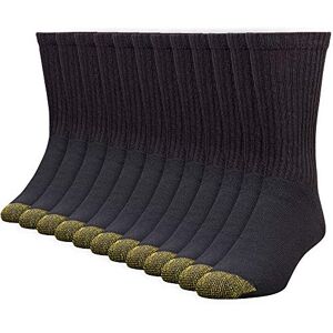 Gold Toe Men's 656s Cotton Crew Athletic Socks, Multipairs, Black (12-Pairs), X-Large (Pack of 12) Gold Toe Men's 656s Cotton Crew Athletic Socks, Multipairs, Black (12-Pairs), X-Large (Pack of 12)