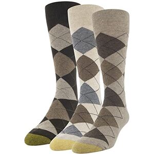 Gold Toe Men's Carlyle Argyle Crew Socks 3 Pack, Taupe Argyle, Large Gold Toe Men's Carlyle Argyle Crew Socks 3 Pack, Taupe Argyle, Large