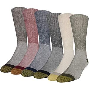 Gold Toe Men's 656s Cotton Crew Athletic Socks, Multipairs, Khaki/Olive/Black/New Navy/Red/Brown Heather (6-Pairs), Large (Pack of 6) Gold Toe Men's 656s Cotton Crew Athletic Socks, Multipairs, Khaki/Olive/Black/New Navy/Red/Brown Heather (6-Pairs), Large (Pack of 6)