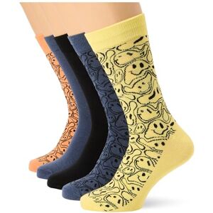 JACK & JONES Men's Jacsmiley Socks 5 Pack, Canyon Sunset/Pack:Pineapple Slice-Vintage Indigo-Black-Vintage Indigo, One Size JACK & JONES Men's Jacsmiley Socks 5 Pack, Canyon Sunset/Pack:Pineapple Slice-Vintage Indigo-Black-Vintage Indigo, One Size
