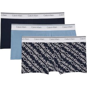 Calvin Klein Men’s 3 Pack Balance Low Rise Trunks, Multicolor (Pct/Dft/Sil), M Calvin Klein Men’s 3 Pack Balance Low Rise Trunks, Multicolor (Pct/Dft/Sil), M