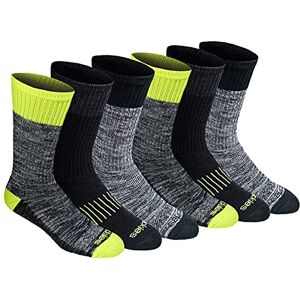 Dickies Men's Dri-tech Moisture Control Crew Socks Multipack, Hi-Vis Orange Black (6 Pairs), Shoe Size: 12-15 Dickies Men's Dri-tech Moisture Control Crew Socks Multipack, Hi-Vis Orange Black (6 Pairs), Shoe Size: 12-15