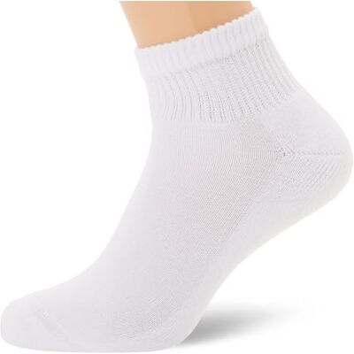 Hanes Women's Ankle Socks, Comfort Toe Seamed, Black Available, 6-Pack, White-6 Pack, 7-11 UK (Pack of 6) Hanes Women's Ankle Socks, Comfort Toe Seamed, Black Available, 6-Pack, White-6 Pack, 7-11 UK (Pack of 6)
