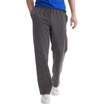 Hanes Essentials Sweatpants, Men’s Cotton Jersey Pants with Pockets, 33” Hanes Essentials Sweatpants, Men’s Cotton Jersey Pants with Pockets, 33”