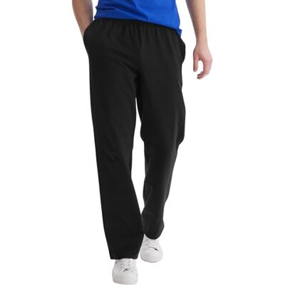 Hanes Essentials Sweatpants, Men’s Cotton Jersey Pants with Pockets, 33” Hanes Essentials Sweatpants, Men’s Cotton Jersey Pants with Pockets, 33”