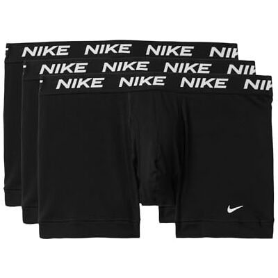 Nike Men's All Day Cotton Stretch Trunk W/Fly Underwear (3-Pack), Black/Black/Black, XL (Pack of 3) Nike Men's All Day Cotton Stretch Trunk W/Fly Underwear (3-Pack), Black/Black/Black, XL (Pack of 3)