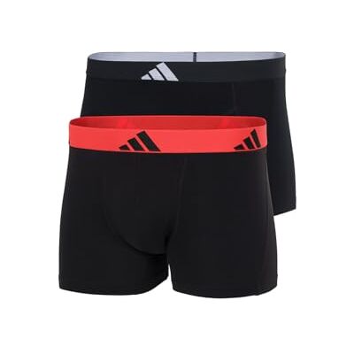 adidas Men's Trunks (2PK) Active Flex Cotton Body-Comfortable Underwear Shorts/Pants, Assorted_4AM020, S, Assorted_4am020, S adidas Men's Trunks (2PK) Active Flex Cotton Body-Comfortable Underwear Shorts/Pants, Assorted_4AM020, S, Assorted_4am020, S