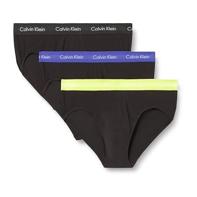 Calvin Klein Men’s 3 Pack Hip Briefs Underwear, Black (Black W Green Bloom Wb/Black W Da), XS Calvin Klein Men’s 3 Pack Hip Briefs Underwear, Black (Black W Green Bloom Wb/Black W Da), XS