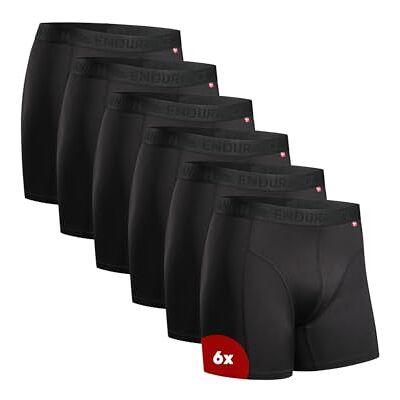 DANISH ENDURANCE Sports Boxers for Men, Anti Chafing Men's Boxer Shorts for Running, with Pouch, Moisture Wicking, Dry Fit, with Regular or Long Leg, 6 Pack DANISH ENDURANCE Sports Boxers for Men, Anti Chafing Men's Boxer Shorts for Running, with Pouch, Moisture Wicking, Dry Fit, with Regular or Long Leg, 6 Pack