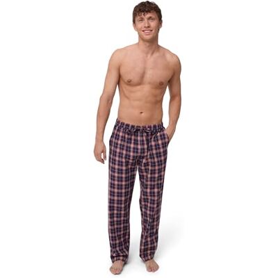 DANISH ENDURANCE Pyjama Bottoms Mens, 100% Organic Cotton, Soft Brushed Inside Lounge Pants Mens with Adjustable Drawstring & Regular Fit with Pockets DANISH ENDURANCE Pyjama Bottoms Mens, 100% Organic Cotton, Soft Brushed Inside Lounge Pants Mens with Adjustable Drawstring & Regular Fit with Pockets