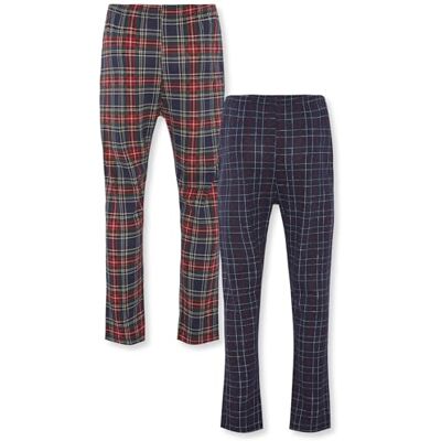 FM London Mens (2-pack) Pyjama Bottom, Navy/Burgundy, L UK FM London Mens (2-pack) Pyjama Bottom, Navy/Burgundy, L UK
