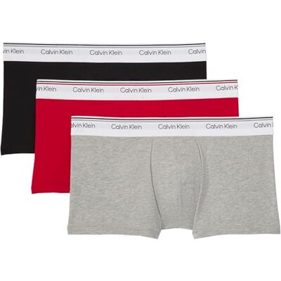 Calvin Klein Men’s 3 Pack Balance Boxer Briefs with Logo Waistband, Multicolor (Turbulence/Ck Ck Logo_Black/ Black), XL Calvin Klein Men’s 3 Pack Balance Boxer Briefs with Logo Waistband, Multicolor (Turbulence/Ck Ck Logo_Black/ Black), XL
