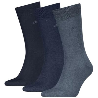 Calvin Klein Men's Classic Sock, Denim, 39-42 (Pack of 3) Calvin Klein Men's Classic Sock, Denim, 39-42 (Pack of 3)