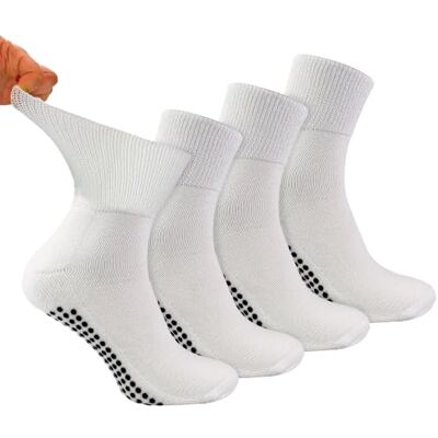 Dr.Socks Bamboo Diabetic Socks - Short Ankle, Non-slip Grip, 4 Pairs Dr.Socks Bamboo Diabetic Socks - Short Ankle, Non-slip Grip, 4 Pairs