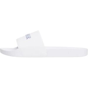 Tommy Hilfiger Men’s Print Tumble Slides with Logo, White (White), 7 Tommy Hilfiger Men’s Print Tumble Slides with Logo, White (White), 7