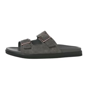 JACK & JONES Men's Jfwdallas Suede Buckle Sandal, Gray, 9 UK JACK & JONES Men's Jfwdallas Suede Buckle Sandal, Gray, 9 UK