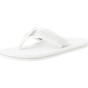 Calvin Klein Jeans Men's Beach Sandal in MET Flip Flop, Bright White/Formal Gray, 7 Calvin Klein Jeans Men's Beach Sandal in MET Flip Flop, Bright White/Formal Gray, 7