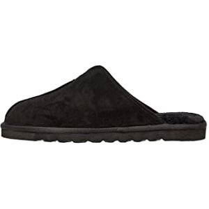 Skechers Men's RENTEN PALCO Slipper, Black Microfiber Suede, 6 UK