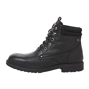 JACK & JONES Bestseller A/S Men's Jfwsolomon Sn Leather Boot Lace-up Ankle, Charcoal, 11.5 UK JACK & JONES Bestseller A/S Men's Jfwsolomon Sn Leather Boot Lace-up Ankle, Charcoal, 11.5 UK