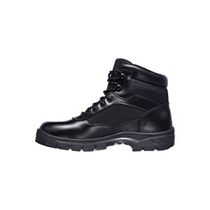 Skechers Men's Wascana Benen Industrial Boot, Black Leather W Textile, 12 UK