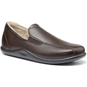 Hotter Men's Relax Slip-on Faux Fur Leather Slipper Shoe Standard G Fit 7 UK Hotter Men's Relax Slip-on Faux Fur Leather Slipper Shoe Standard G Fit 7 UK