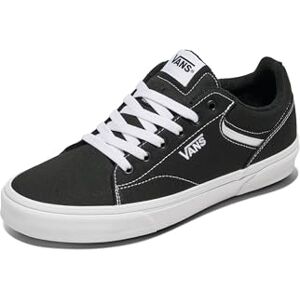 Vans Men's Sneaker, Black Canvas White 187, 9.5 UK Vans Men's Sneaker, Black Canvas White 187, 9.5 UK